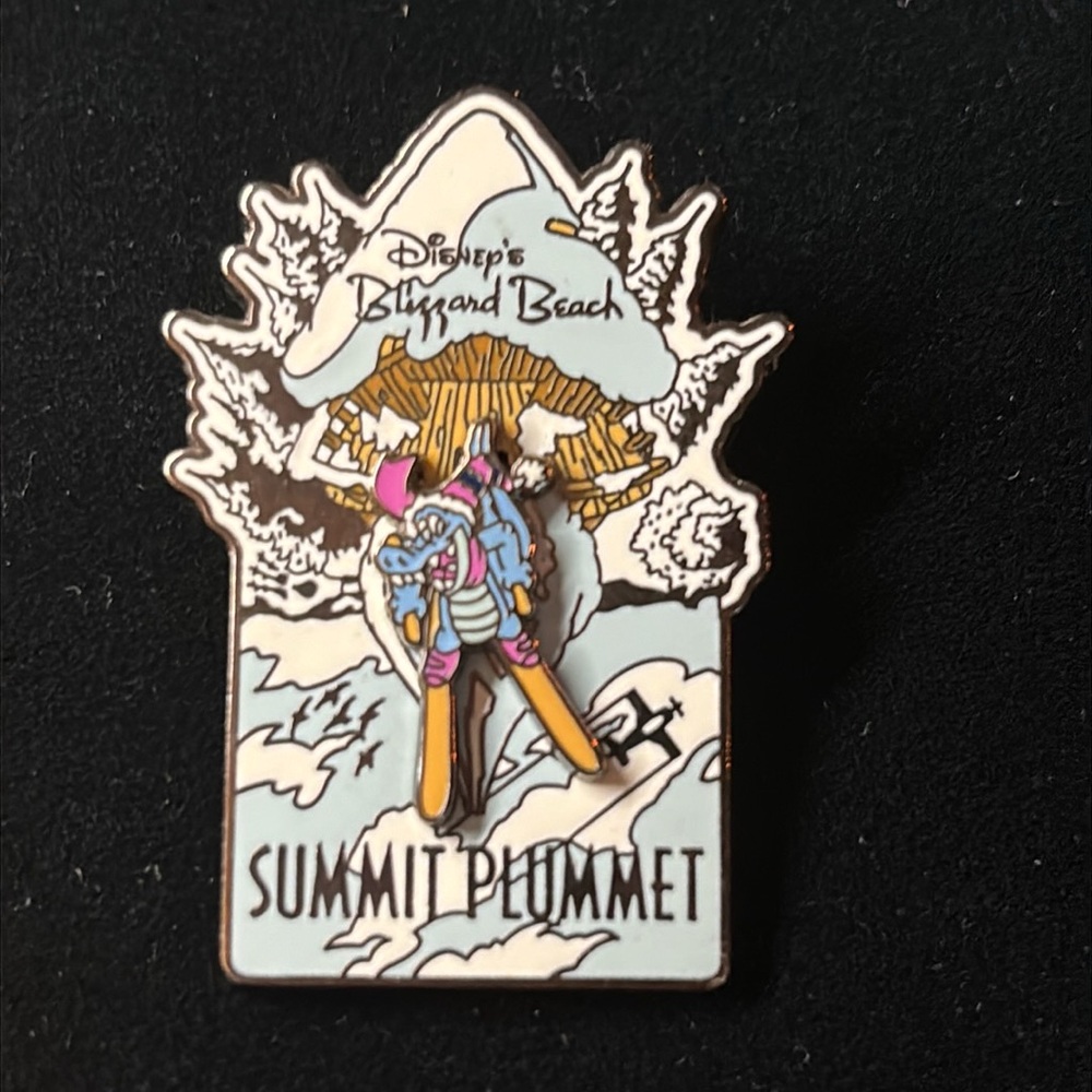 Summit Plummet 3D Slider Disney Ride pin Blizzard Beach  Icon BBB